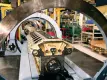 Heavy conveyor line moving an engine