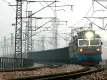 Freight train on railway track
