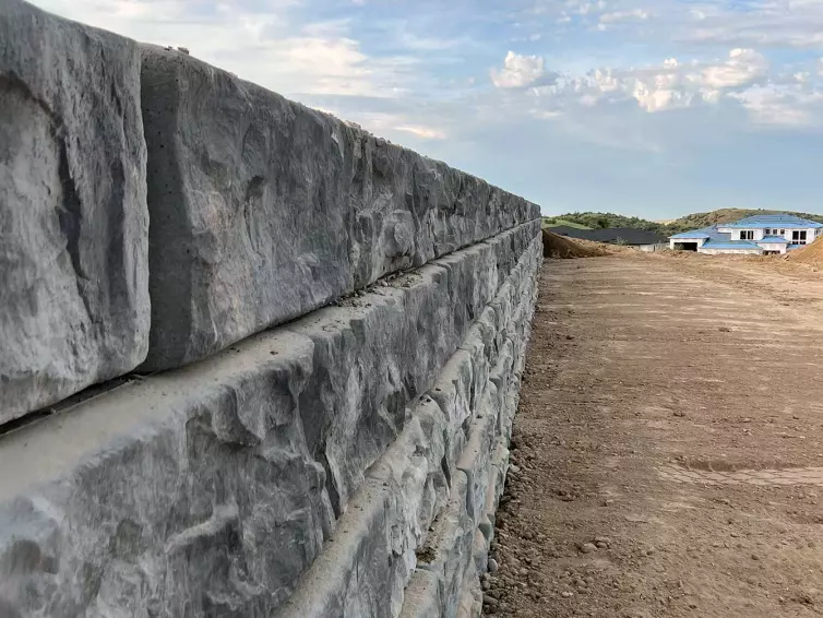 Redi-Rock wall.