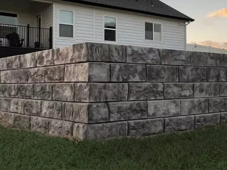 Redi-Rock wall.