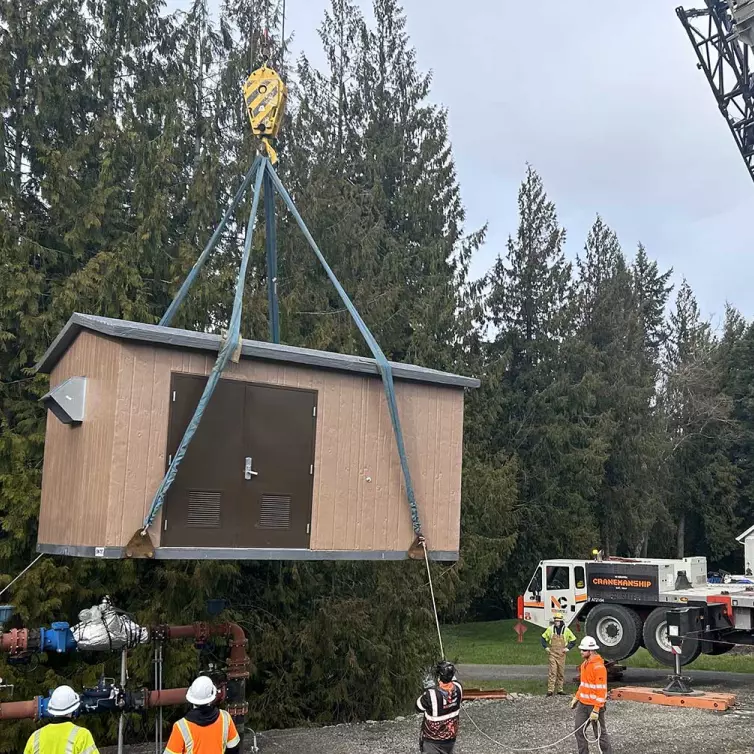 CXT Precast Concrete Utility Building.