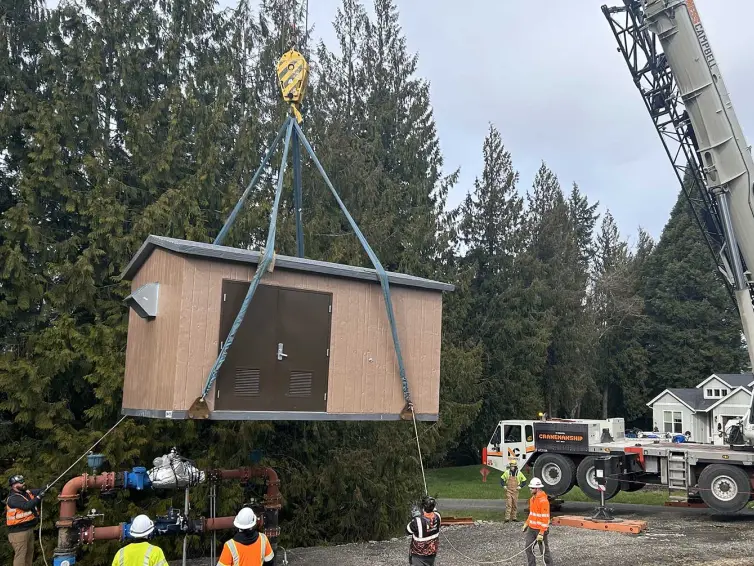 CXT Precast Concrete Utility Building.