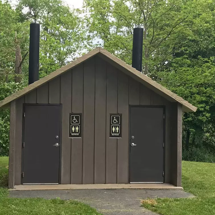 Cascadian, Double Vault Toilet, Waterless Restroom by CXT.