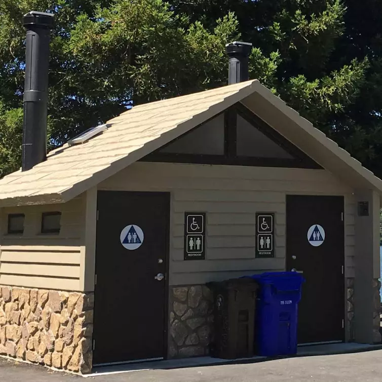 Rocky Mountain, Double Vault Toilet, Waterless Restroom by CXT.