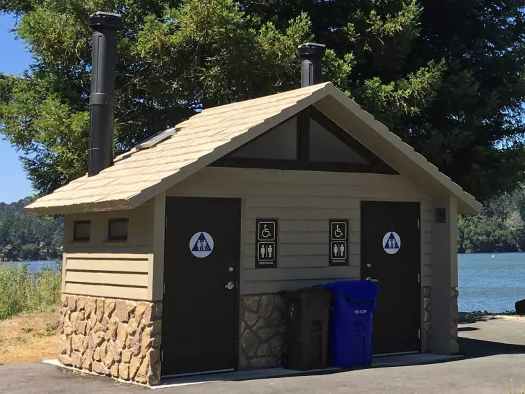 Rocky Mountain, Double Vault Toilet, Waterless Restroom by CXT.