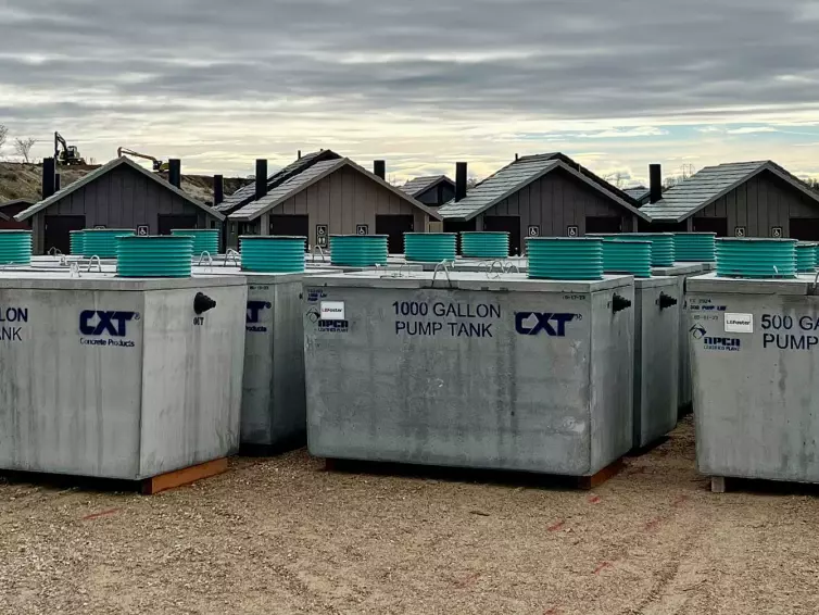 CXT Precast Concrete Nampa Idaho Pump Tanks.