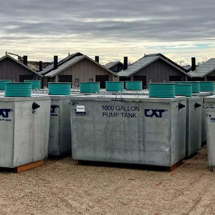 CXT Precast Concrete Nampa Idaho Pump Tanks.