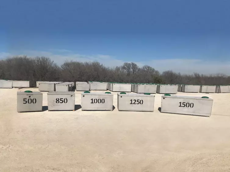 CXT Precast Concrete Septic Tanks Texas.