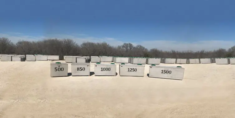 CXT Precast Concrete Septic Tanks Texas.