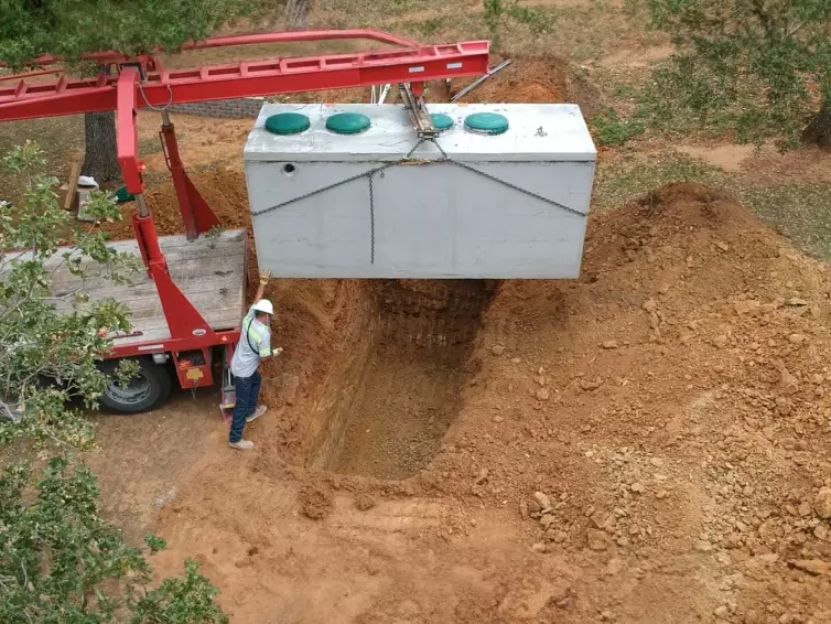 CXT Septic Tank Installation Texas.