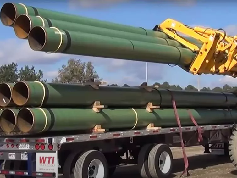 loading out pipe in Birmingham.