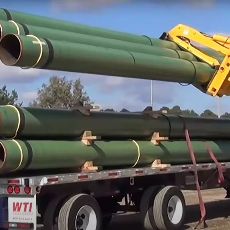 loading out pipe in Birmingham.