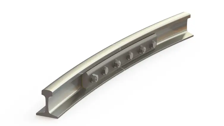 rendered image of a curved insulated joint.